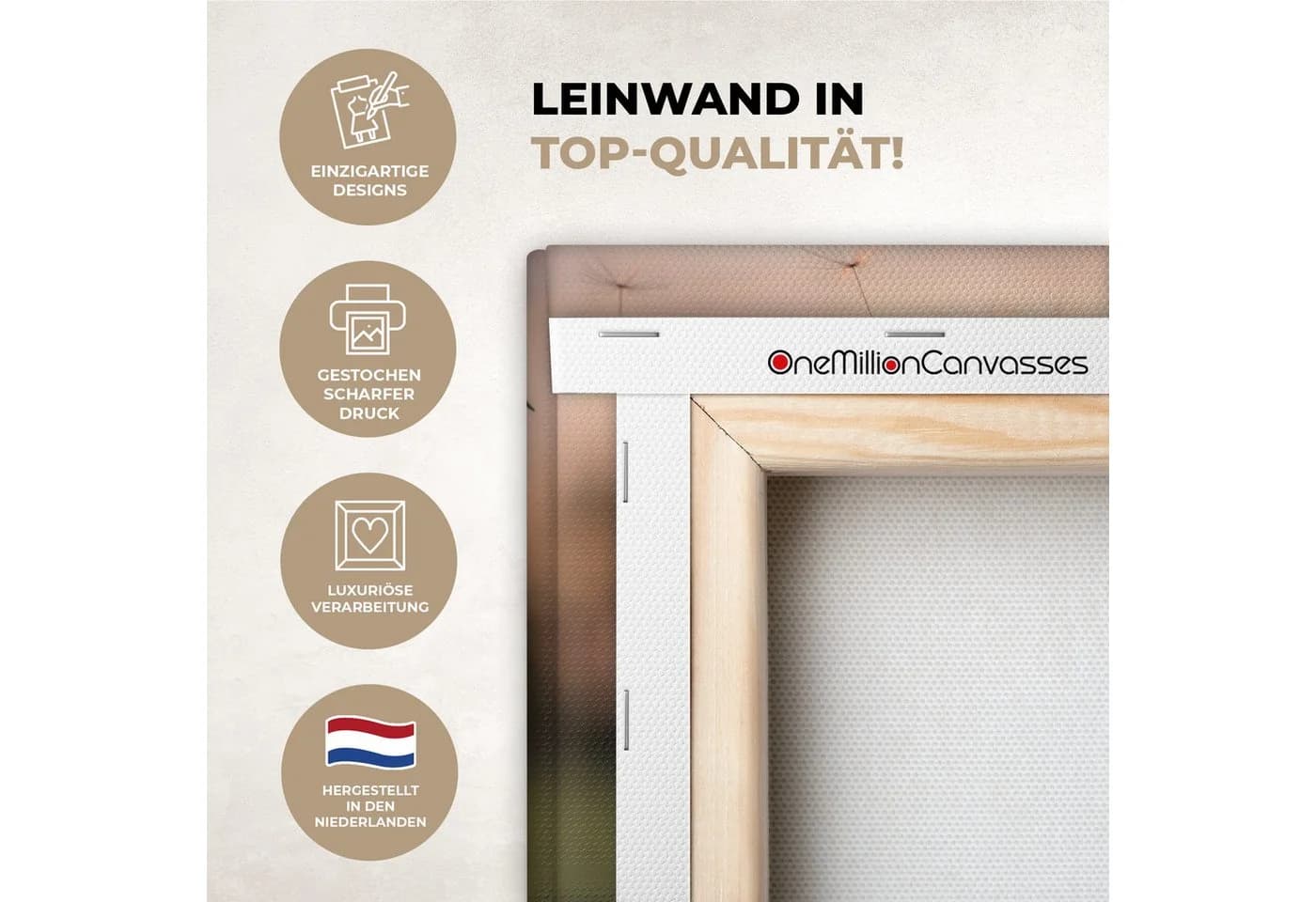 OneMillionCanvasses® Leinwandbild Löwenzahn Sonnenuntergang 30x20 cm - Bild 3