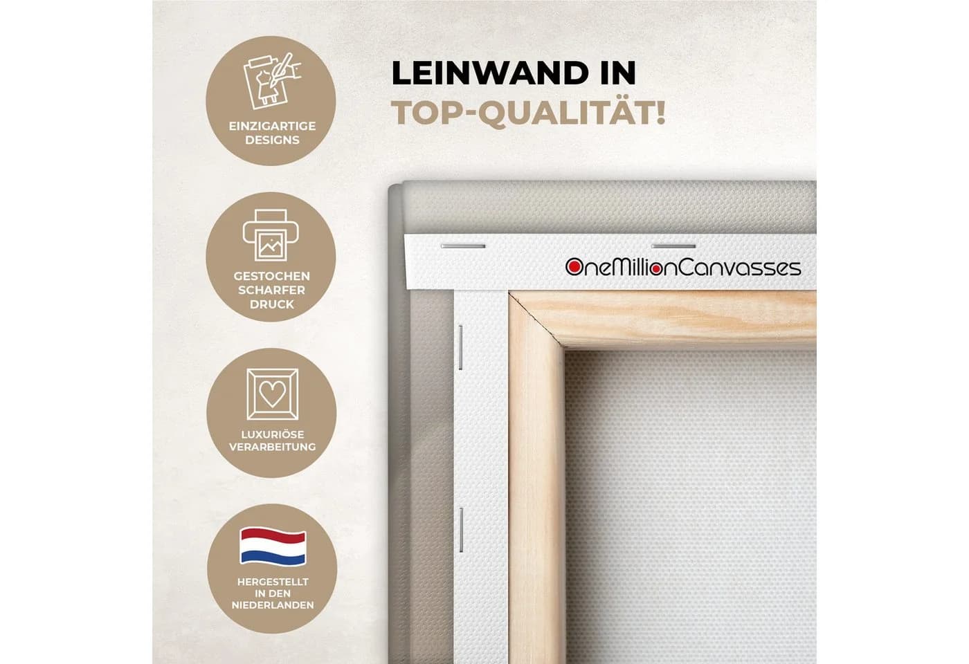 OneMillionCanvasses® Leinwandbild Panorama Dunstschwanzgras 60x20 cm - Bild 3