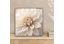 OneMillionCanvasses® Leinwandbild Dahlie Weiß 20x20 cm Bild 1