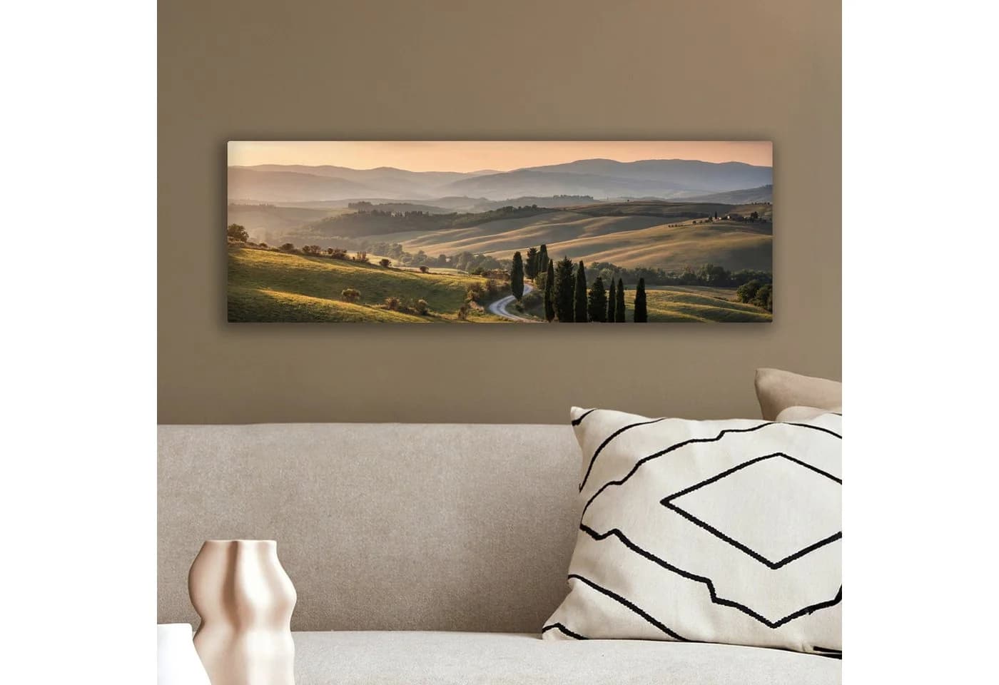 OneMillionCanvasses® Leinwandbild Panorama Toskana Bunt - Bild 4