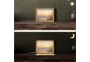 OnlyWow Tischleuchte Lightbox Sonnenuntergang Dimmbar LED Bild 1