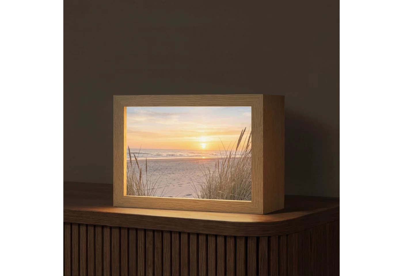 OnlyWow Tischleuchte Lightbox Sonnenuntergang Dimmbar LED - Bild 2