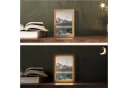 OnlyWow Tischleuchte Lightbox Berge Wasser Bäume Dimmbar LED Bild 1
