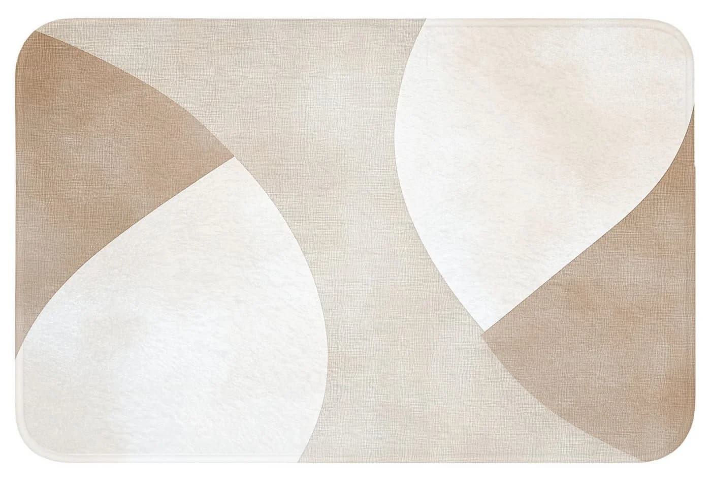 OnlyWow WC-Vorleger Braun Beige Japandi Memory-Foam - Bild 2