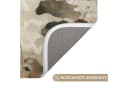 OnlyWow WC-Vorleger Blumen Japandi Beige Polyester Bild 3