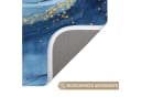 OnlyWow WC-Vorleger Aquarell Blau Gold Modern Bild 3