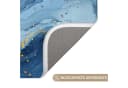 OnlyWow WC-Vorleger Aquarell Blau Gold Modern Bild 3