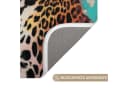OnlyWow WC-Vorleger Leopard Blumen Krone Polyester Rechteckig Bild 3