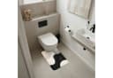OnlyWow WC-Vorleger Abstrakt Beige Schwarz Modern Japandi Bild 1