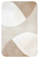 OnlyWow WC-Vorleger Braun Beige Japandi Design Memory Foam Bild 2