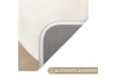 OnlyWow WC-Vorleger Braun Beige Japandi Design Memory Foam Bild 3