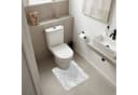 OnlyWow WC-Vorleger Grau-Weiß Marmor Memory-Foam Bild 1