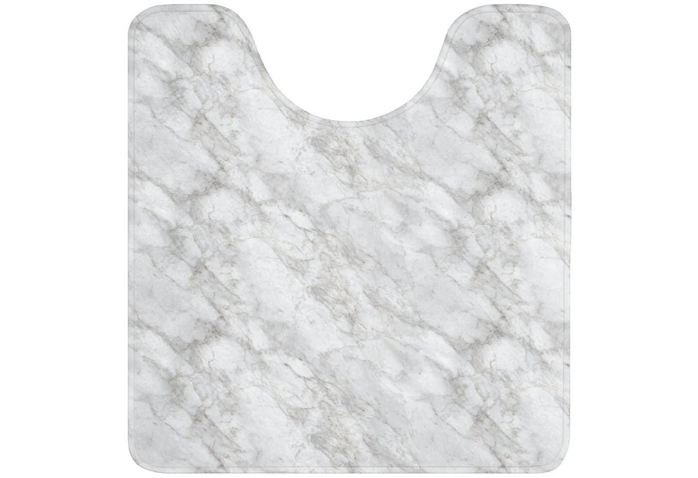 OnlyWow WC-Vorleger Grau-Weiß Marmor Memory-Foam - Bild 2