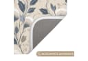 OnlyWow WC-Vorleger Klassisch Botanisch Blau Polyester Bild 3