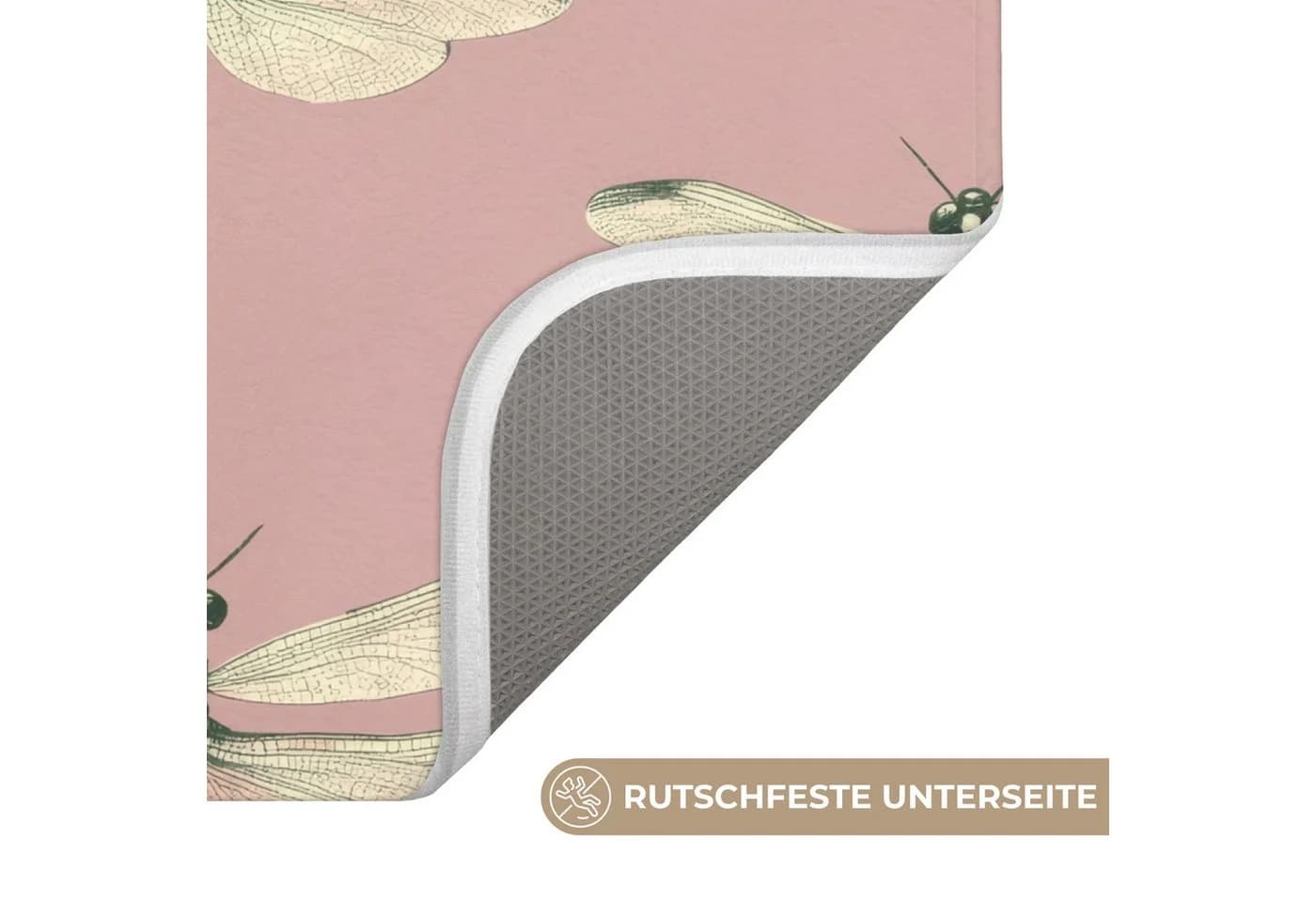 OnlyWow WC-Vorleger Lillibells Rosa Mikrofaser Memory-Foam - Bild 3