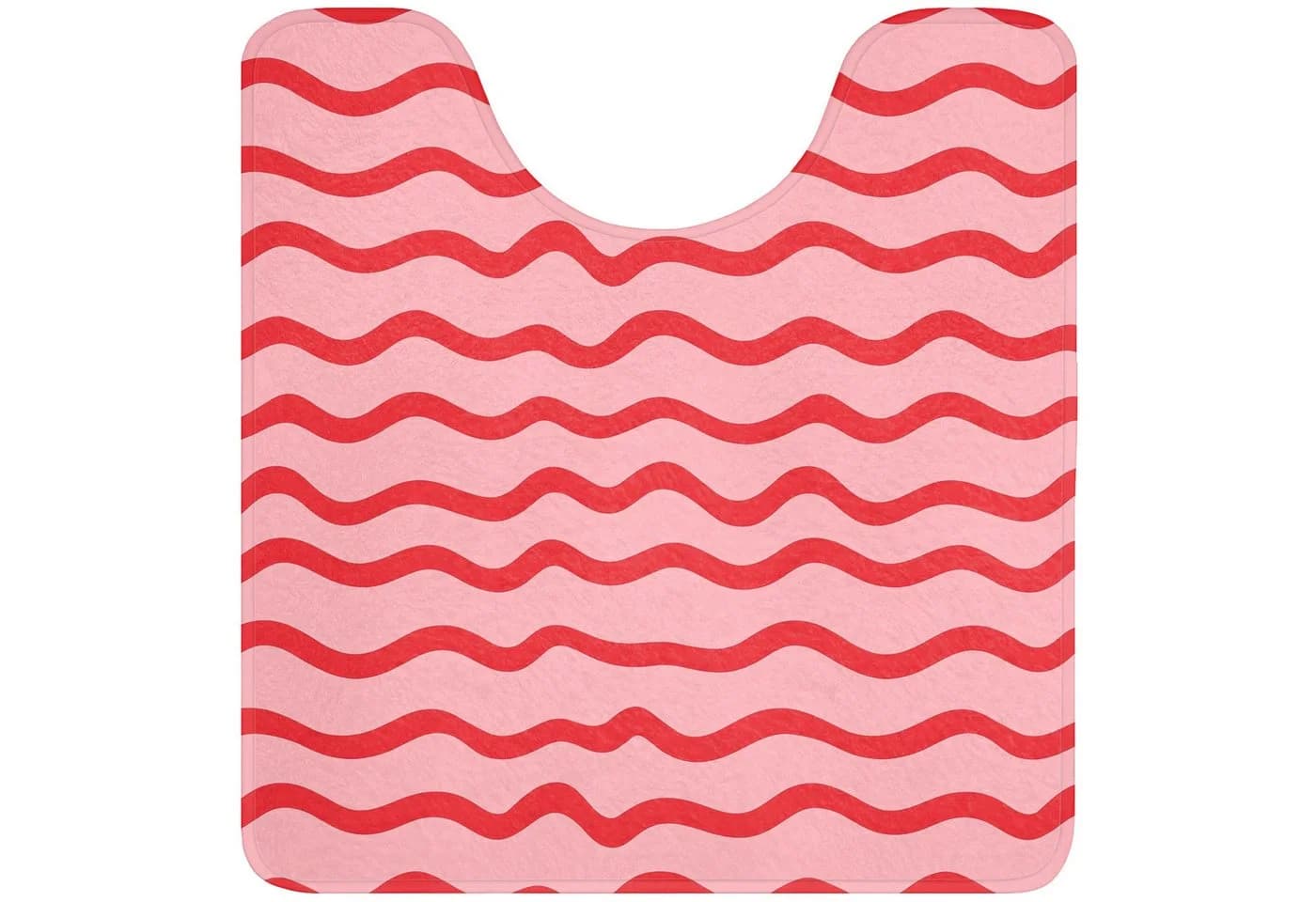 OnlyWow WC-Vorleger Verspielt Rot Mikrofaser Memory-Foam - Bild 2