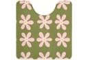 OnlyWow WC-Vorleger Blume Grün - Modern Retro Polyester Bild 2