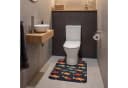 OnlyWow WC-Vorleger U-Form mit Ausschnitt Farbenfroh Polyester Bild 4