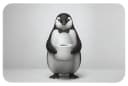 OnlyWow Badematte Pinguin Weiß Rutschfest Polyester Bild 2
