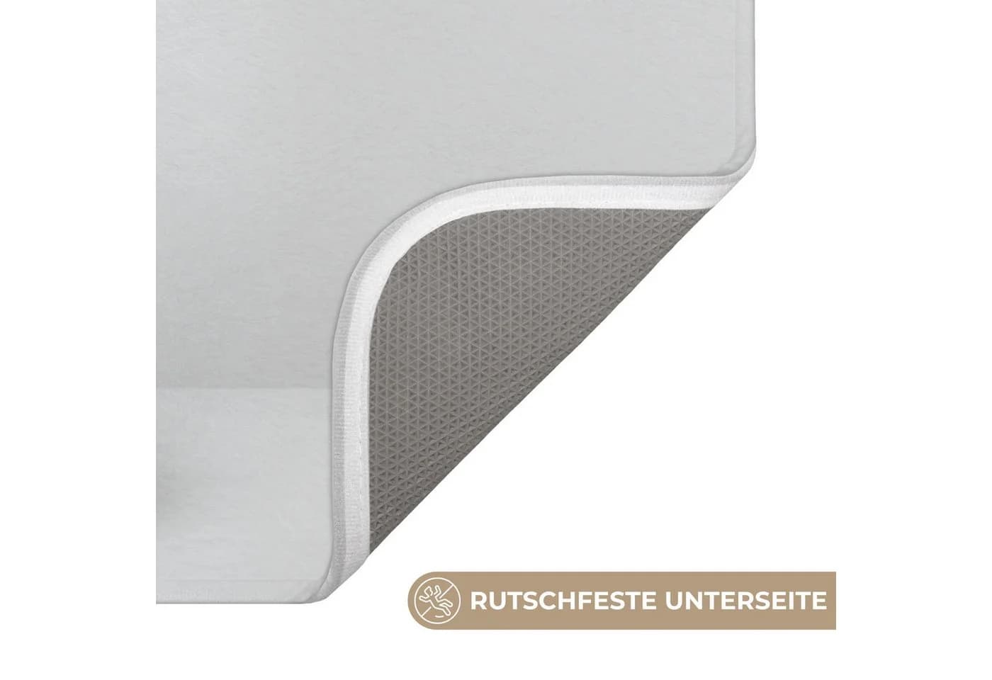 OnlyWow Badematte Pinguin Weiß Rutschfest Polyester - Bild 3