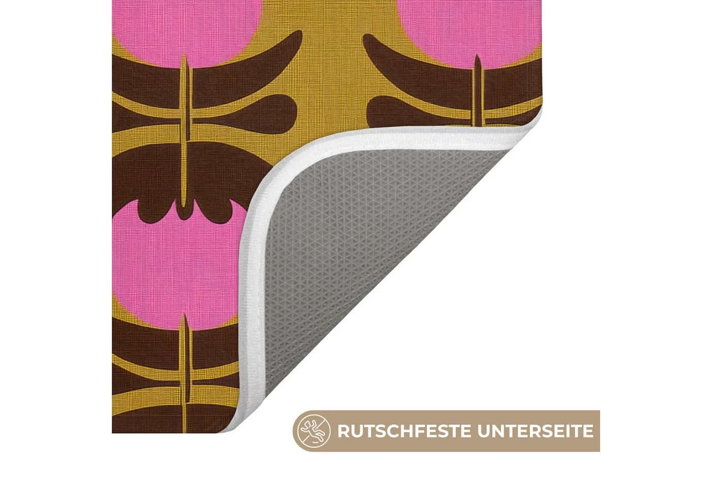 OnlyWow Badematte Abstrakt Rosa Memory-Foam - Bild 3