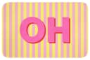 OnlyWow Badematte Rosa Streifen Mikrofaser Rutschfest Bild 2