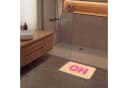 OnlyWow Badematte Rosa Streifen Mikrofaser Rutschfest Bild 4
