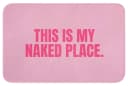 OnlyWow Badematte Text Modern Rosa Rutschfest Bild 2