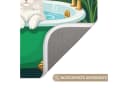 OnlyWow Badematte Katzenparade Polyester Rutschfest Bunt Bild 3