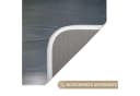 OnlyWow Badematte Steine Lotus Grau Memory-Foam Rutschfest Bild 3