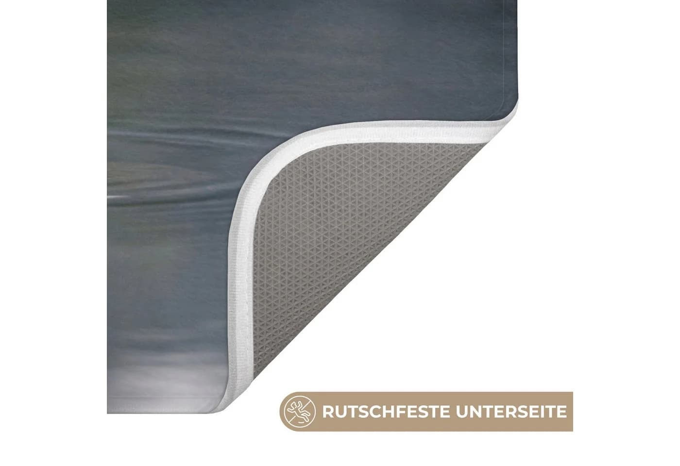 OnlyWow Badematte Steine Lotus Grau Memory-Foam Rutschfest - Bild 3