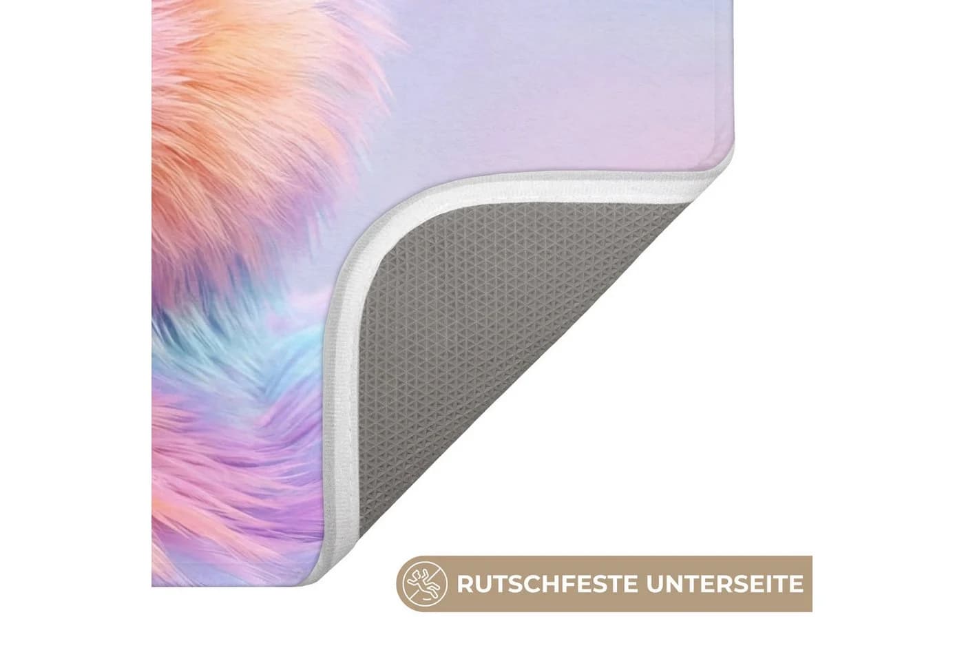 OnlyWow WC-Vorleger Ente mit Brille Pastell Polyester - Bild 3