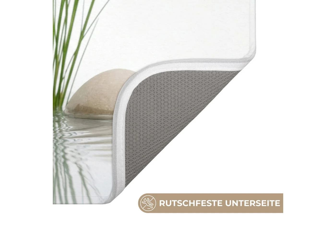 OnlyWow WC-Vorleger Steine Grau Memory-Foam - Bild 3