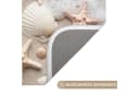 OnlyWow Badematte Muscheln & Seesterne Rutschfest Polyester Bild 3