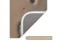 OnlyWow WC-Vorleger Fußstapfen Meer Polyester Bild 3