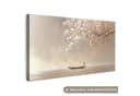 OneMillionCanvasses® Leinwandbild Panorama Blüten Weiß Minimalistisch Bild 2