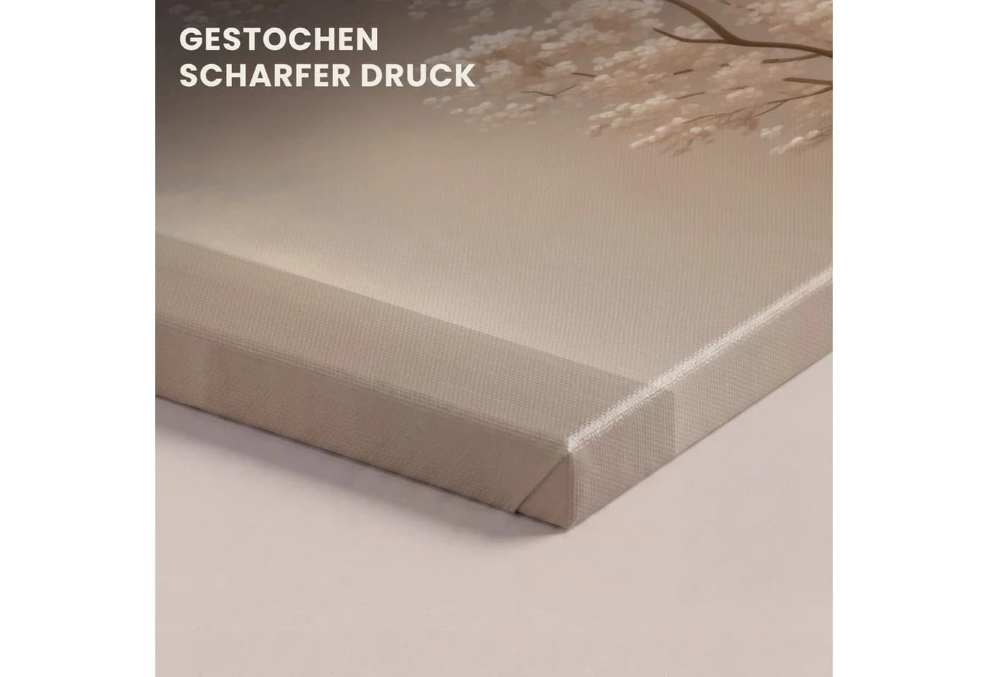 OneMillionCanvasses® Leinwandbild Panorama Blüten Weiß Minimalistisch - Bild 3