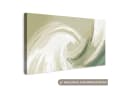 OneMillionCanvasses® Leinwandbild Abstrakt Grün Panorama Bild 2