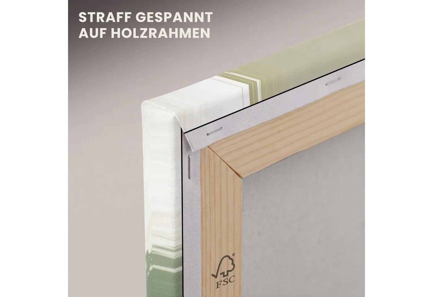 OneMillionCanvasses® Leinwandbild Abstrakt Grün Panorama - Bild 5