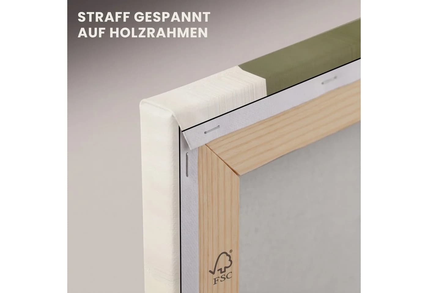 OneMillionCanvasses® Leinwandbild Abstrakt Beige Japandi - Bild 5