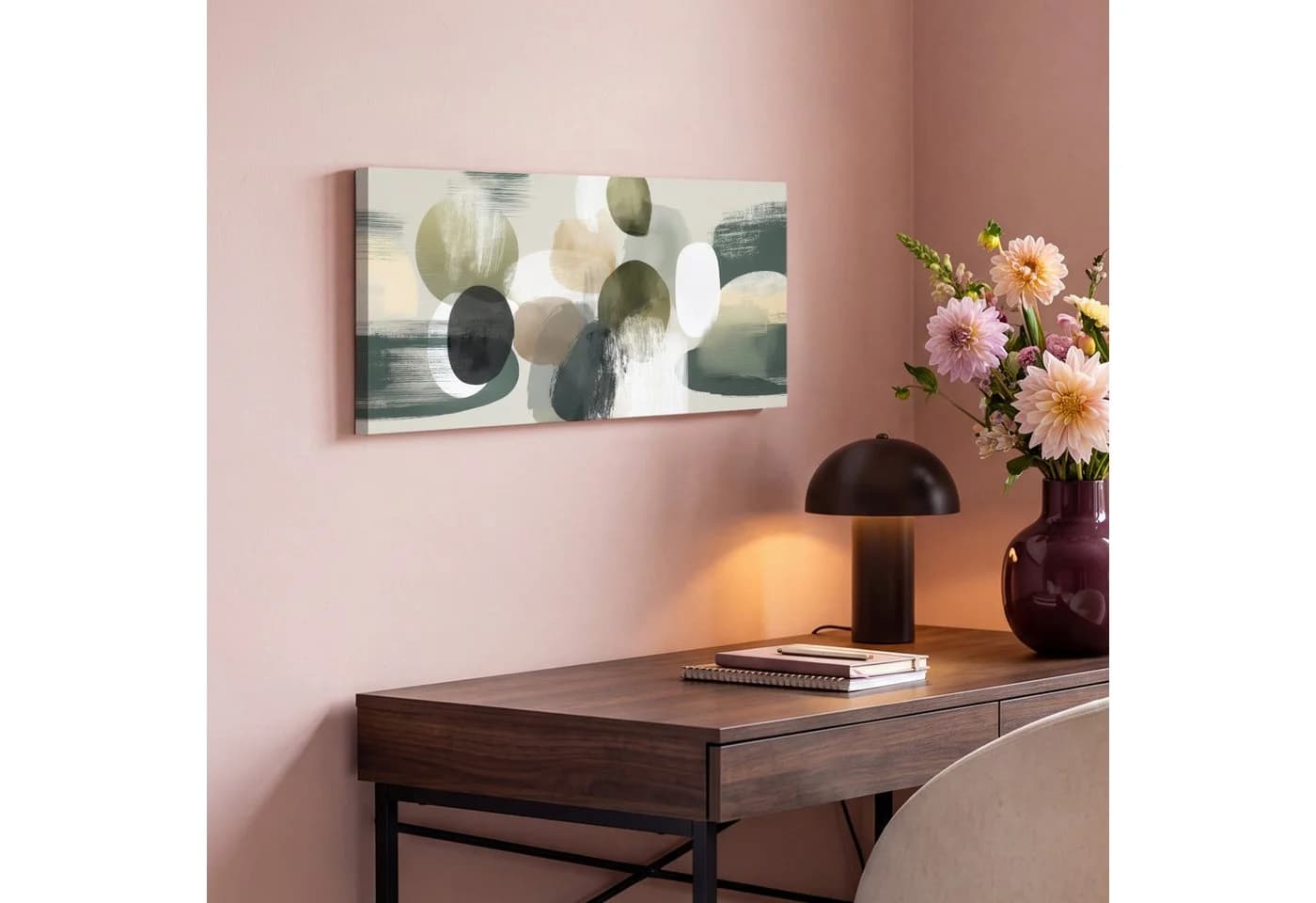 OneMillionCanvasses® Leinwandbild Panorama Minimalistisch Beige - Bild 4