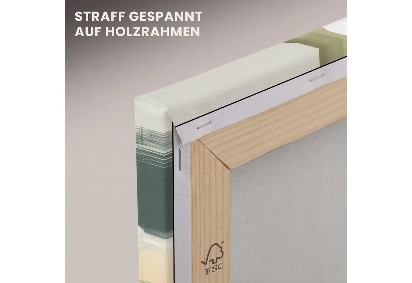 OneMillionCanvasses® Leinwandbild Panorama Minimalistisch Beige - Bild 5