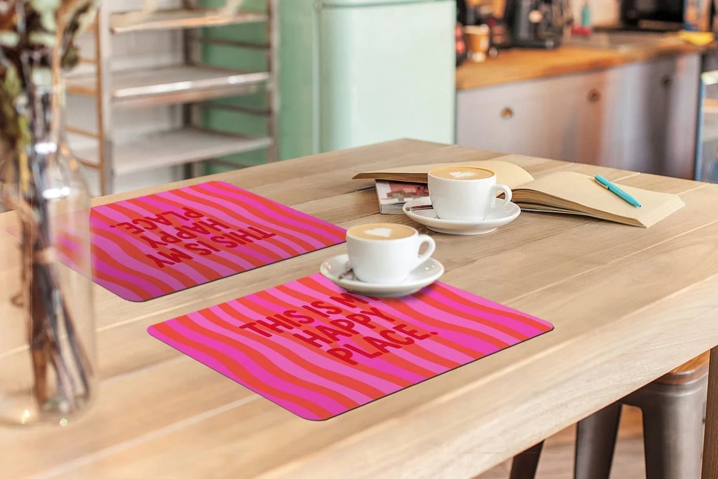 MuchoWow Platzset 6-tlg. Modern Bunt Vinyl - Bild 3