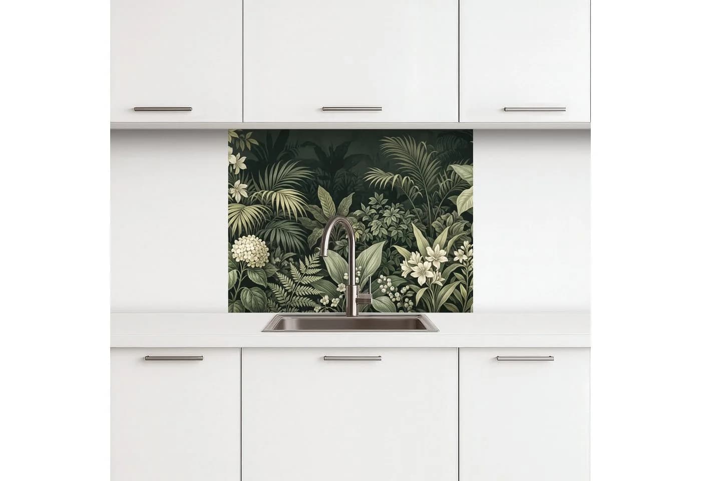 KitchenYeah Küchenrückwand selbstklebend Dschungel Grün