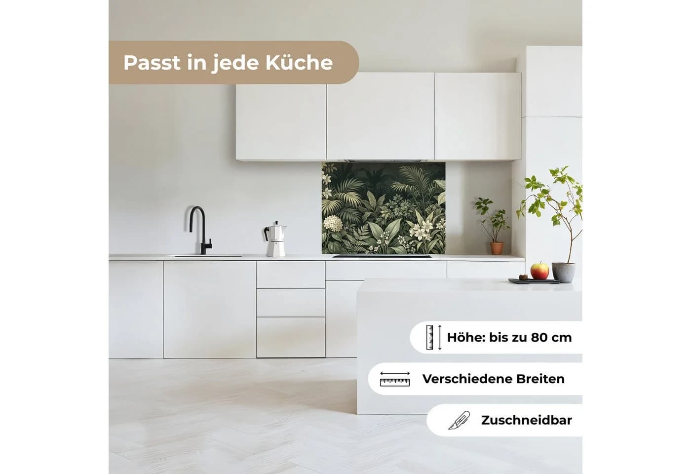 KitchenYeah Küchenrückwand selbstklebend Dschungel Grün - Bild 4
