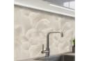 KitchenYeah Küchenrückwand Selbstklebend Beige Glasoptik Bild 2