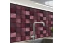 KitchenYeah Küchenrückwand Selbstklebend Violett Muster Bild 2