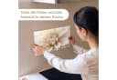 KitchenYeah Küchenrückwand Selbstklebend Weiß Dahlie Muster Bild 1