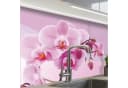 KitchenYeah Küchenrückwand Selbstklebend Rosa Orchidee Muster Bild 2