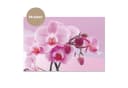 KitchenYeah Küchenrückwand Selbstklebend Rosa Orchidee Muster Bild 3